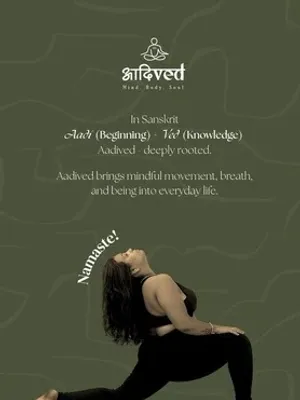 Instagram post: In Sanskrit, Aadi means beginning and Ved means knowledge
