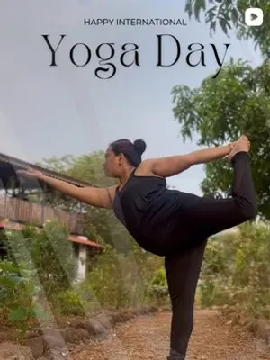 Instagram post: a woman holding a dancer pose outdoors